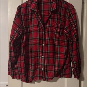 J.Crew Long-sleeve flannel pajama short set